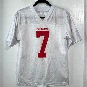 Youth NFL Team Apparel 49ers Colin Kaepernick #7 White Jersey Large 14/16